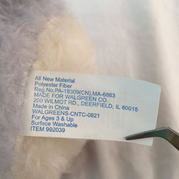 Walgreens Gray Elephant Plush 11" Love You A Ton Heart Valentine Stuffed Animal - Picture 7 of 7